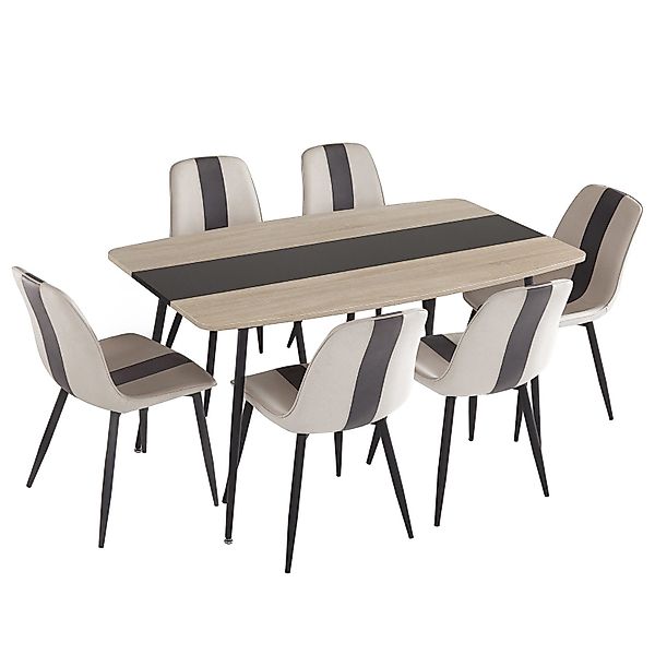 Mondeer Essgruppe Esszimmergruppe, (Set, 5/7-tlg), (1 günstig online kaufen