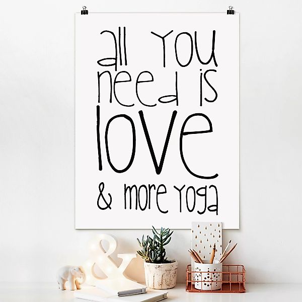 Poster Love and Yoga günstig online kaufen