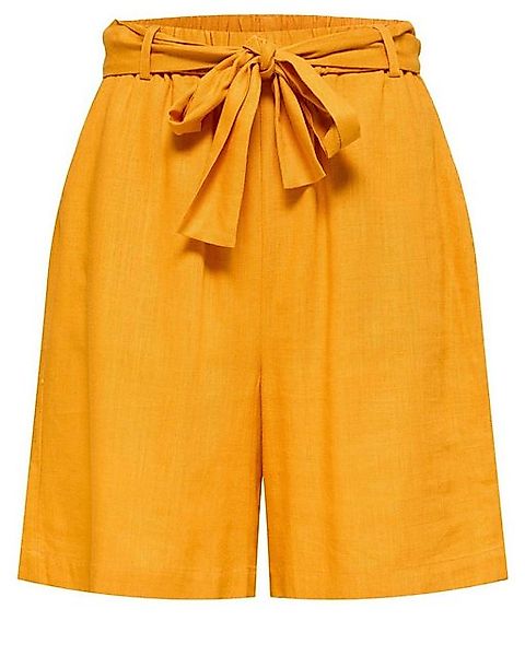 SELECTED Leinenmix Shorts Damen Orange günstig online kaufen