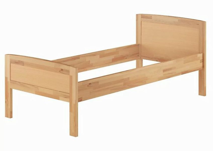 ERST-HOLZ Bett Einzelbett Holzgestell Buche 90x200, Buchenholzfarblos lacki günstig online kaufen