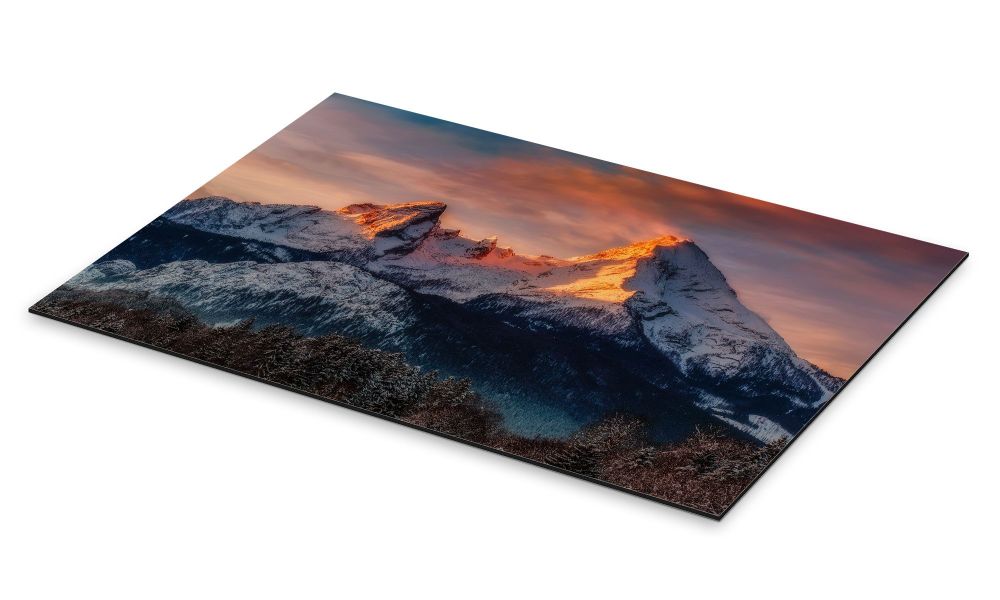 Posterlounge Poster Dieter Meyrl, Alpenglühen am günstig online kaufen