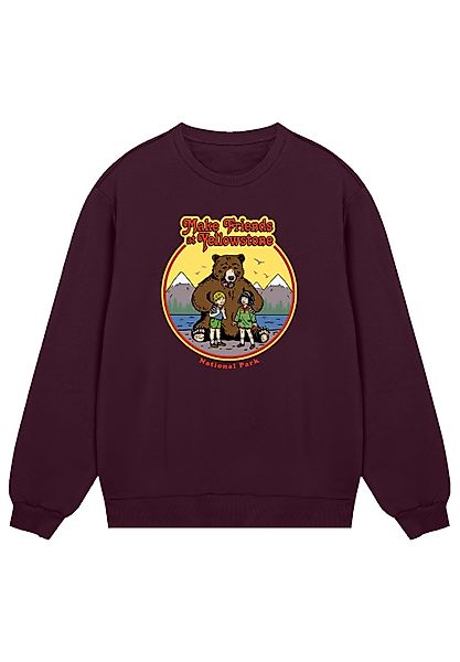 F4NT4STIC Sweatshirt "US National Parks Make Friends At Yellowstone", Premi günstig online kaufen