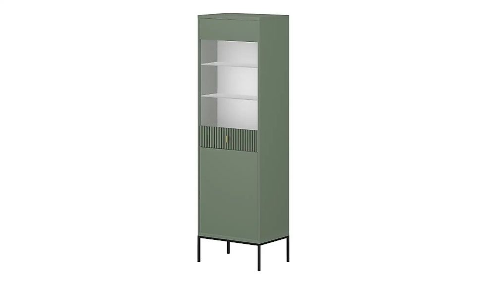 Vitrine  Maglione ¦ grün ¦ Maße (cm): B: 53,9 H: 175 T: 39.0 Schränke > Vit günstig online kaufen