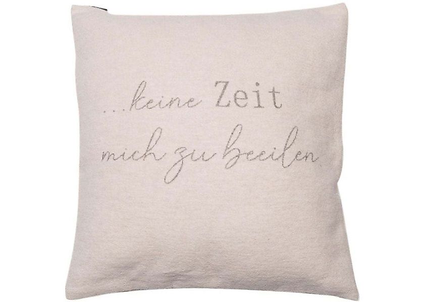 DAVID FUSSENEGGER Kissenhülle Silvretta 'keine Zeit...' günstig online kaufen