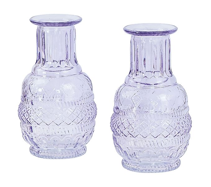 Levandeo® Dekovase, 2er Set Vase Violett günstig online kaufen