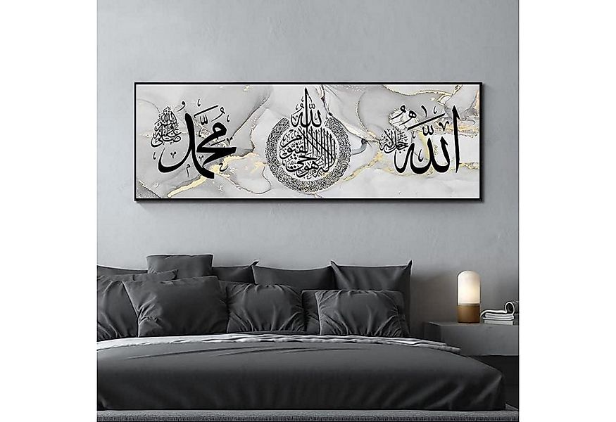 LYBOHO Leinwandbild Islamische Bilder Leinwand Malerei Arabische Deko Allah günstig online kaufen