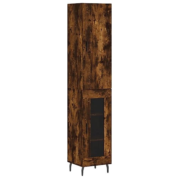 vidaXL Highboard Highboard Räuchereiche 34,5x34x180 cm günstig online kaufen