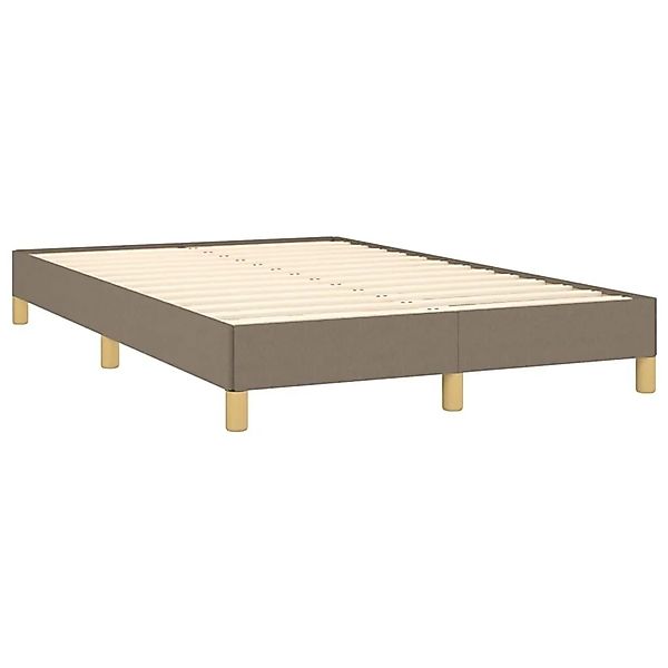 vidaXL Bettgestell ohne Matratze Taupe 120x190 cm Stoff 379493 günstig online kaufen