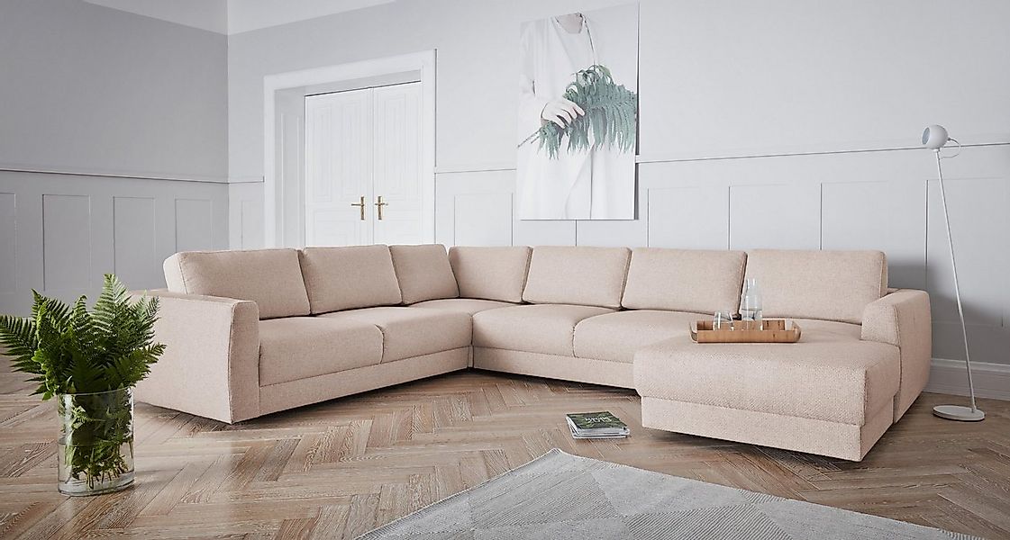 andas Wohnlandschaft "Hobro U-Form", in 3 Bezugsqualitäten in vielen Farben günstig online kaufen