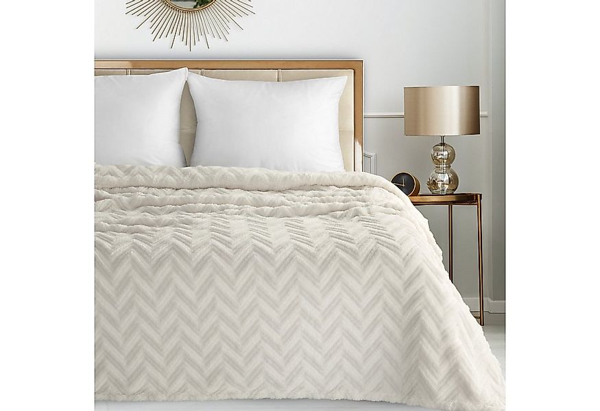 Wohndecke HYGGE Kuscheldecke – weiche Sofadecke, Design91, mit Fischgrät-St günstig online kaufen