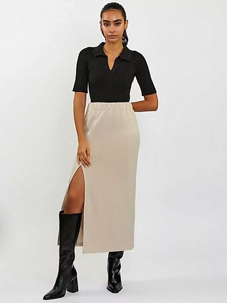 Freshlions Midirock Freshlions Skirt beige M günstig online kaufen