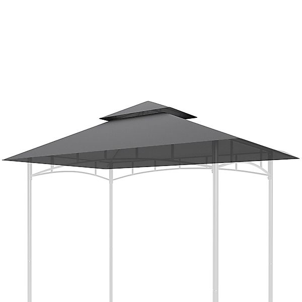 Outsunny Ersatzdach für Grillpavillon 1,5 m x 2,4 m nur Ersatzdach, doppels günstig online kaufen