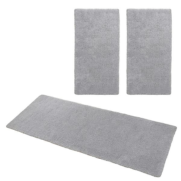 my home Hochflor-Bettumrandung Microfaser Teppich Magong, günstig online kaufen