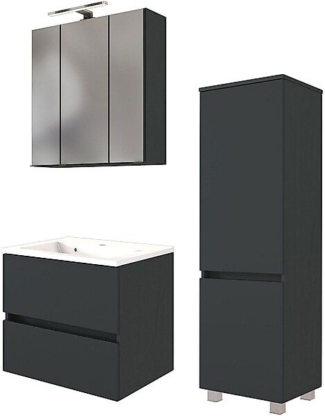 welltime Badmöbel-Set »Welltime Möbel Baabe Waschtisch-Set 3tlg. oder 5tlg. günstig online kaufen