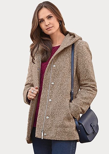 GOLDNER Winterjacke Kurzgröße: Boucle-Jacke mit feinen günstig online kaufen