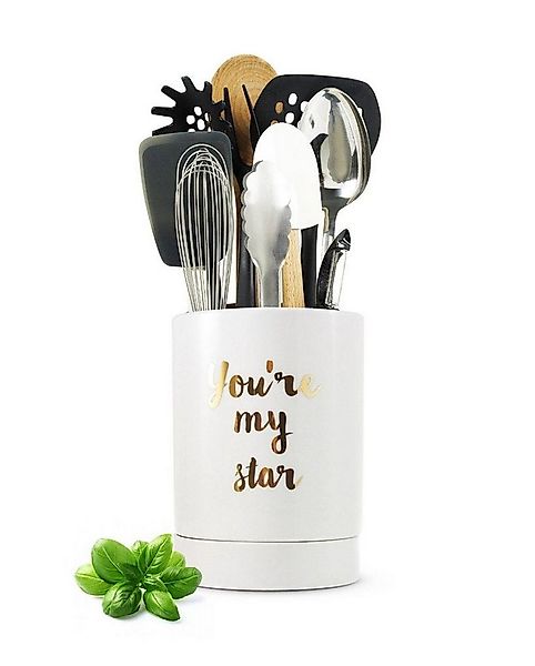 Sendez Besteckhalter mit Abtropfständer aus Porzellan Besteckbehälter Beste günstig online kaufen