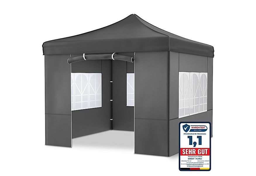 Onbest Pavillon Premium 3x3 Pop-Up mit viel Zubehör, mit 4 Seitenteilen, 42 günstig online kaufen
