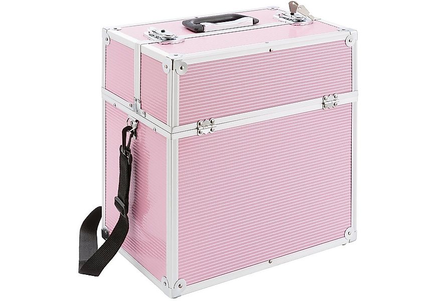 Arebos Kosmetikkoffer 26L, inkl. Tragegurt, Aluminium, inkl. Schloss & Schl günstig online kaufen
