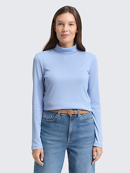 TOM TAILOR Langarmshirt Langarmshirt mit Rollkragen günstig online kaufen