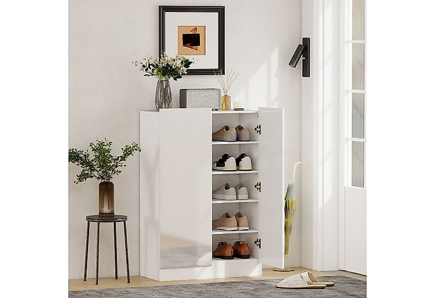 HOMCOM Schuhschrank für 15-20 Paar Schuhe (Schuhkommode, 1-St., Schuhaufbew günstig online kaufen