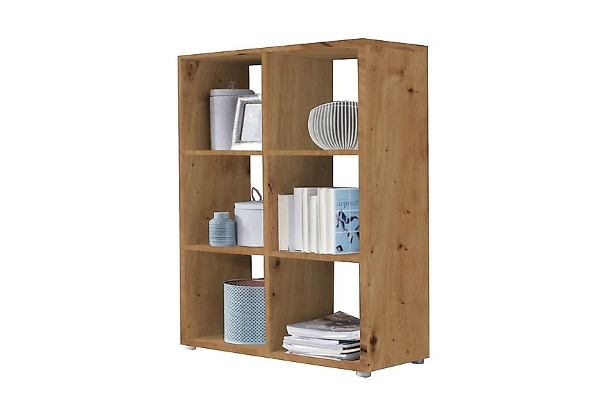 BMG Möbel Standregal NIZZA, Aktenregal, Würfelregal, Raumteiler mit 6 Fäche günstig online kaufen