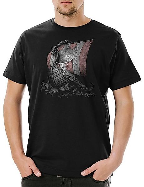 Urban Backwoods Print-Shirt Viking Ship I günstig online kaufen