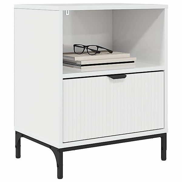 vidaXL Nachttisch Nachttische 2 pcs Hochglanz-Weiß günstig online kaufen