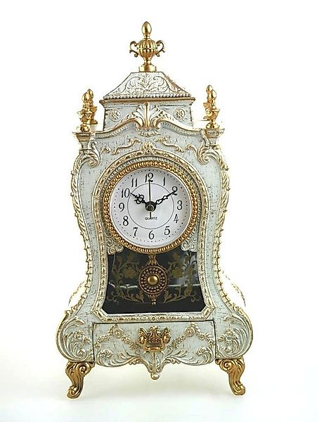 Musicboxworld Spieluhr Kaminuhr weiss günstig online kaufen