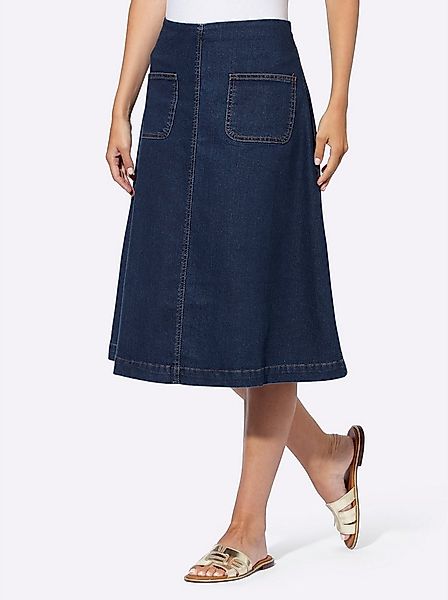 heine A-Linien-Rock Jeans-Rock günstig online kaufen