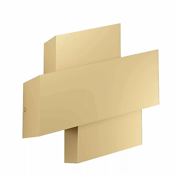 Eglo Wandleuchte Timparossa 1-flammig 22 cm x 25,5 cm x 10,5 cm Gold günstig online kaufen