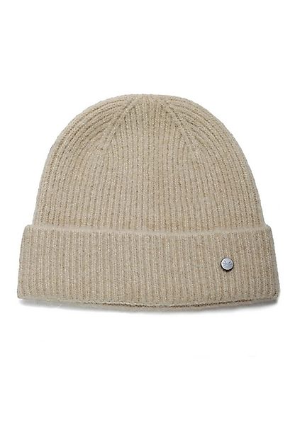 PEARLWOOD Strickmütze MATS Feinripp, Wollanteil, breiter Umschlag, wärmend günstig online kaufen