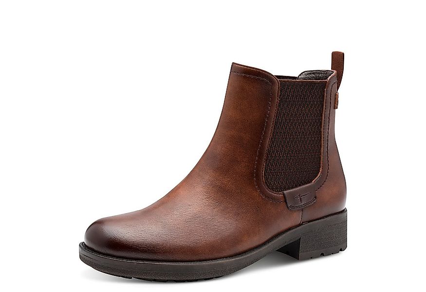 Tamaris Chelseaboots, Blockabsatz, Stiefelette, Schlupfschuh im Used Look günstig online kaufen