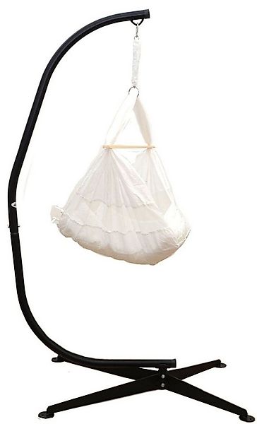 AMANKA Babywippe Komplettset Babywiege mit Gestell Federwiege aus Baumwolle günstig online kaufen
