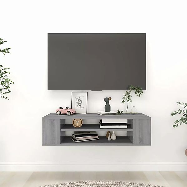 Vidaxl Tv-wandschrank Grau Sonoma 100x30x26,5 Cm Holzwerkstoff günstig online kaufen