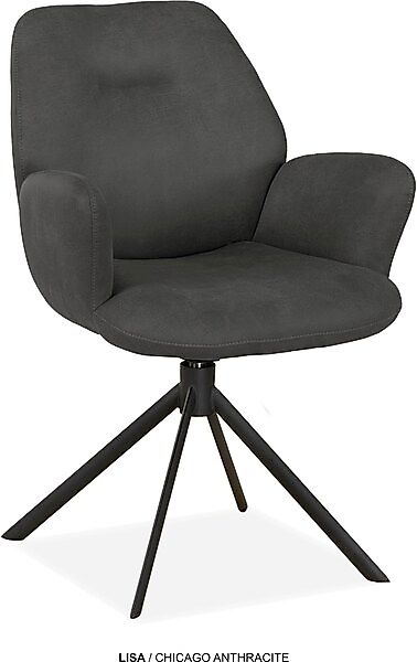 OMG Design Esszimmerstuhl »Lisa« (Set) 1 Stk.Drehstuhl mit auto-return, Arm günstig online kaufen