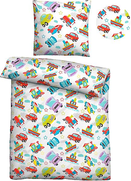 Biberna Kinderbettwäsche "Adrian" 2 Stk. hautfreundlich, kühlend, mit Reißv günstig online kaufen