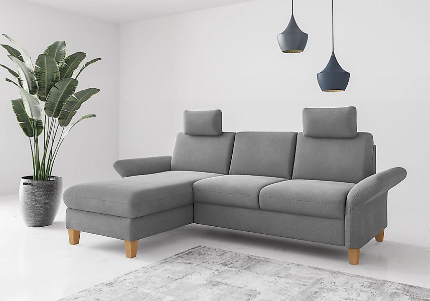 Home affaire Ecksofa "Rochelle", wahlweise mit Armlverstellung, Klappbett m günstig online kaufen