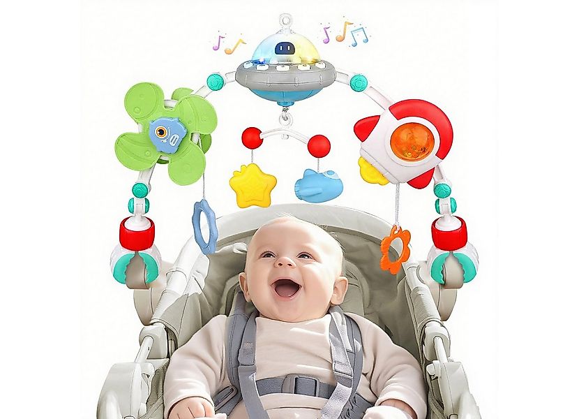 CLTYQ Mobile Kinderwagen-Spielzeug Mobile für Kinderbett mit Licht und Musi günstig online kaufen