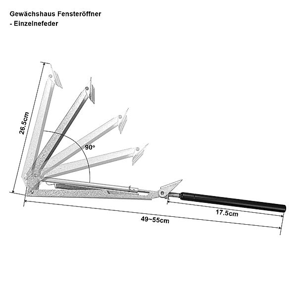 Clanmacy Gewächshaus 2x Gewächshaus-Fensteröffner Automatischer Fensteröffn günstig online kaufen