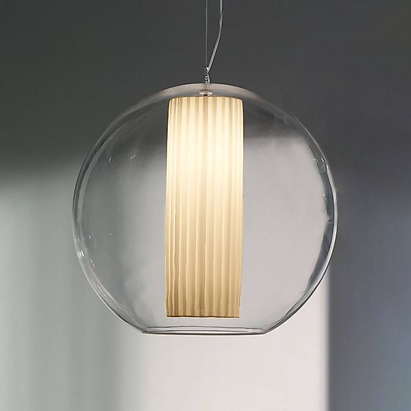 Modo Luce Bolla Hängelampe Stoff weiß Ø 50cm günstig online kaufen