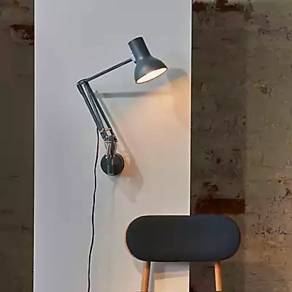 Anglepoise Type 75 Mini Schreibtischleuchte mit Wandbefestigung, schwarz günstig online kaufen