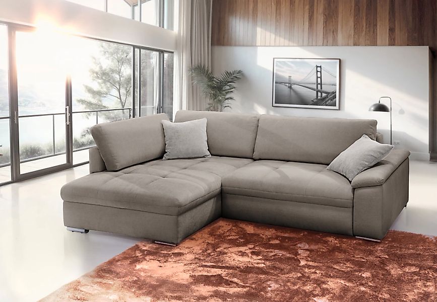 exxpo - sofa fashion Ecksofa "Casa Grande inkl. Bettfunktion & Bettkasten, günstig online kaufen
