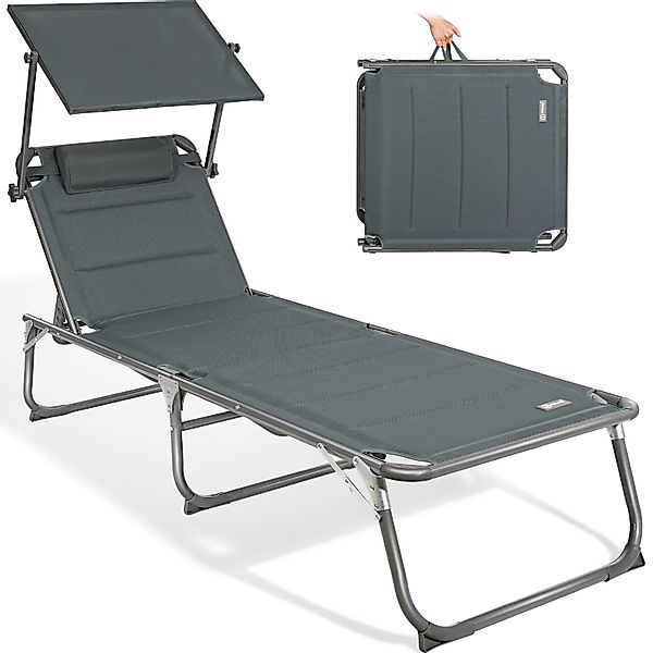 HOMECALL Gartenliege Sonnenliege AluLiege Liegestuhl Strandliege günstig online kaufen