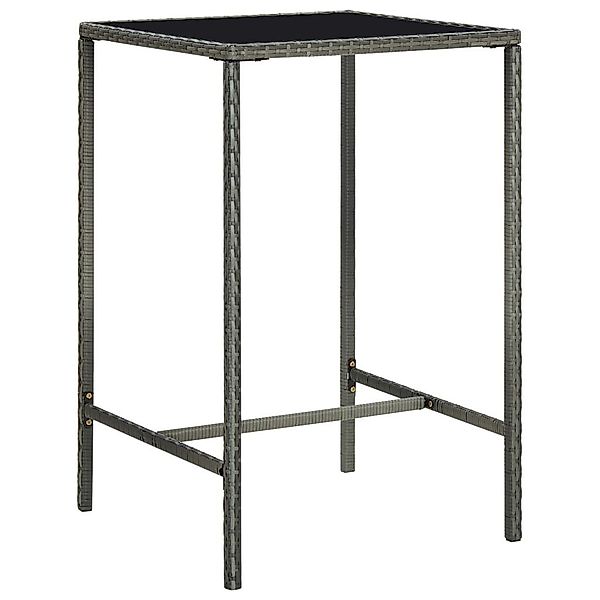 vidaXL Gartentisch Garten-Bartisch Grau 70x70x110 cm günstig online kaufen