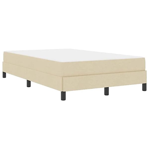 vidaXL Boxspringbett mit Matratze Creme 120 x 200 cm Stoff 3398484 günstig online kaufen
