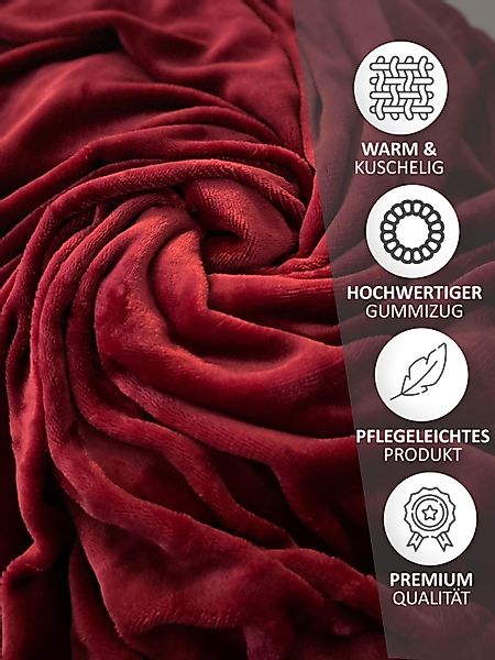 Leonado Vicenti Spannbettlaken Winter Teddy Plüsch, Nicki, Gummizug: rundum günstig online kaufen