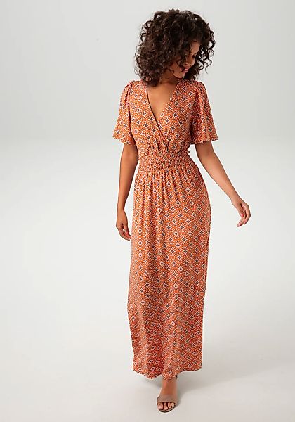 Aniston CASUAL Maxikleid, mit extravaganten, grafischen Muster günstig online kaufen