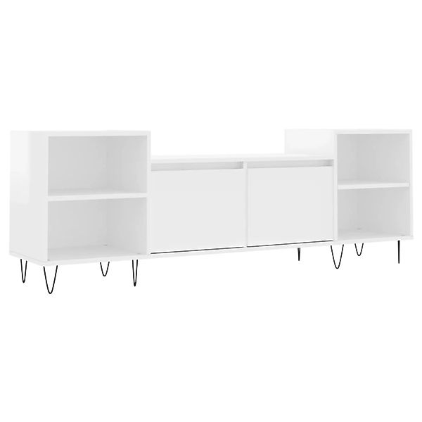 vidaXL TV-Schrank Hochglanz-Weiß 160x35x55 cm Holzwerkstoff 831342 günstig online kaufen