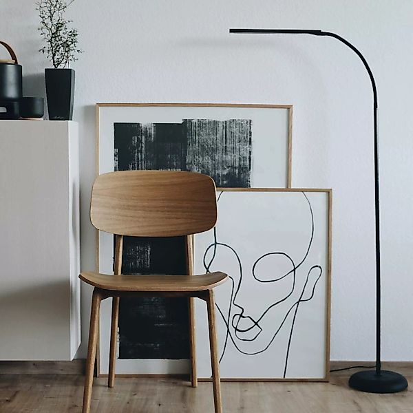 LED-Stehleuchte MAULpirro, schwarz, 126 cm, dimmbar günstig online kaufen