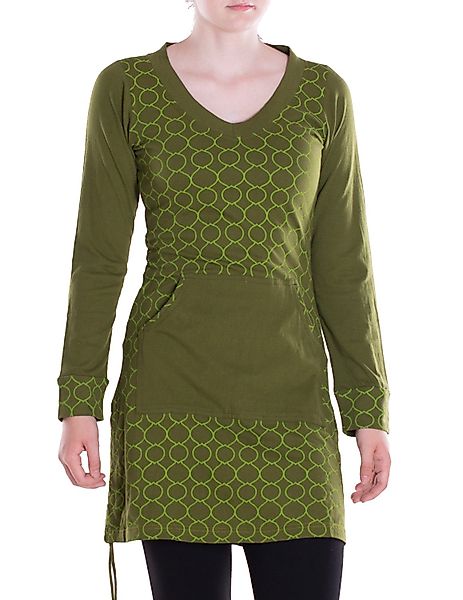 Vishes Langarmshirt Leichtes Langarmshirt-Kleid Kurze Damen günstig online kaufen